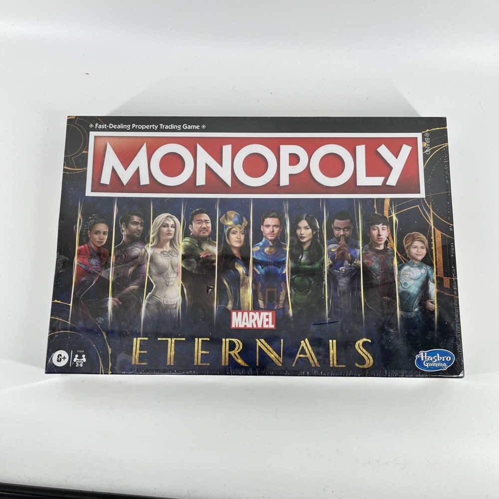Monopoly Marvel Eternals‎ Board Game With Collectible Tokens - Brand New